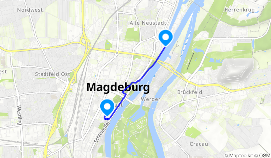 Kartenausschnitt Magdeburger Dom St. Mauritius und Katharina
